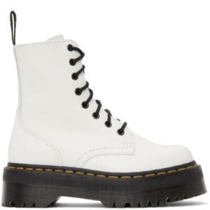 DR MARTENS WORN ONCE White Jadon Max Platform Boots